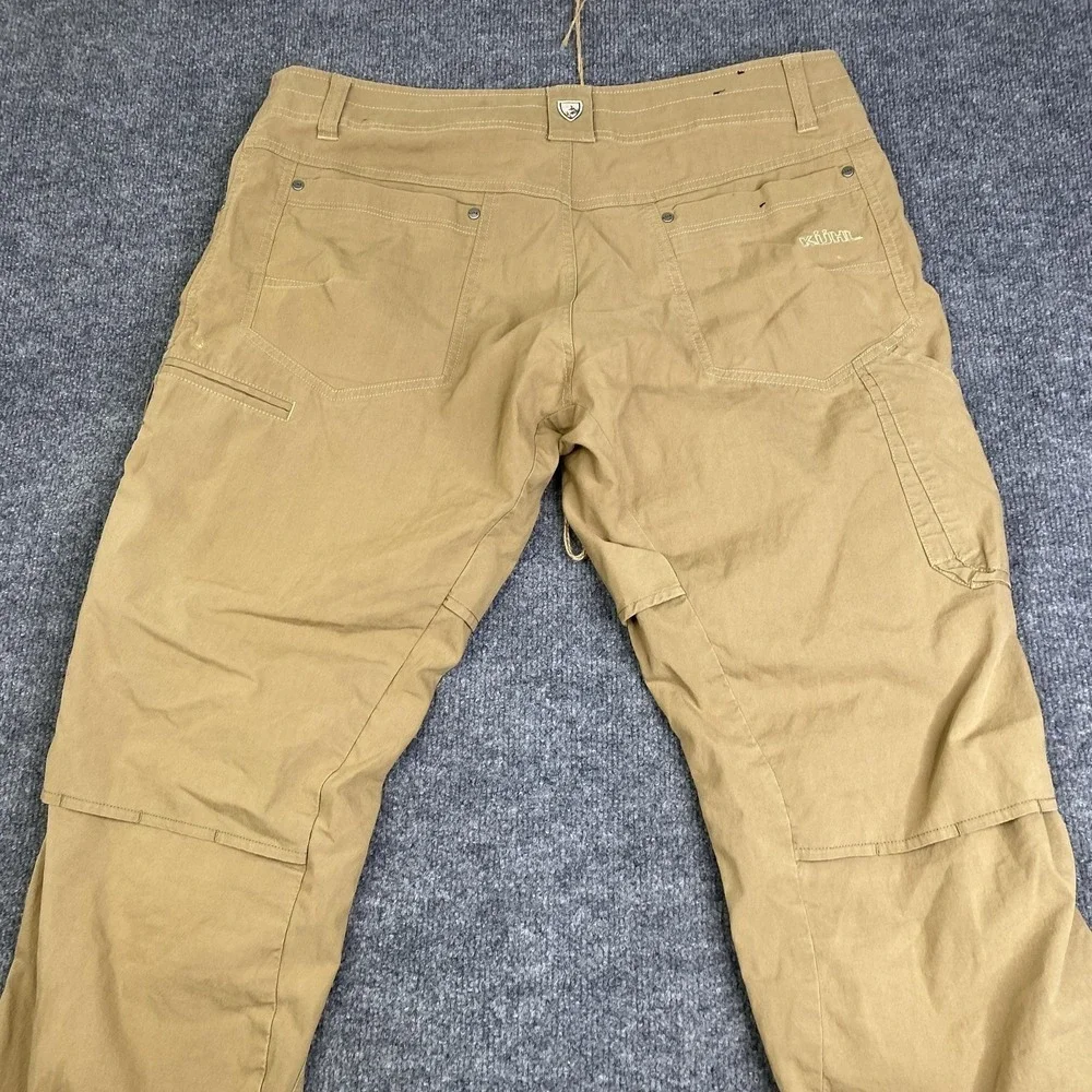 Kuhl Pants Mens 38x32 Brown Outdoor Hiking Work Cargo Articulated Vented 5098